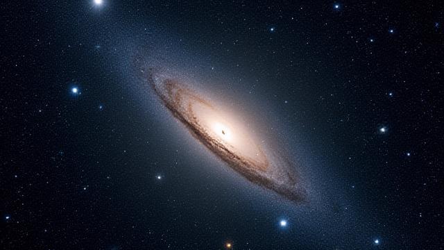 Portada del podcast 'Crónicas Cósmicas', mostrando estrellas y galaxias distantes.